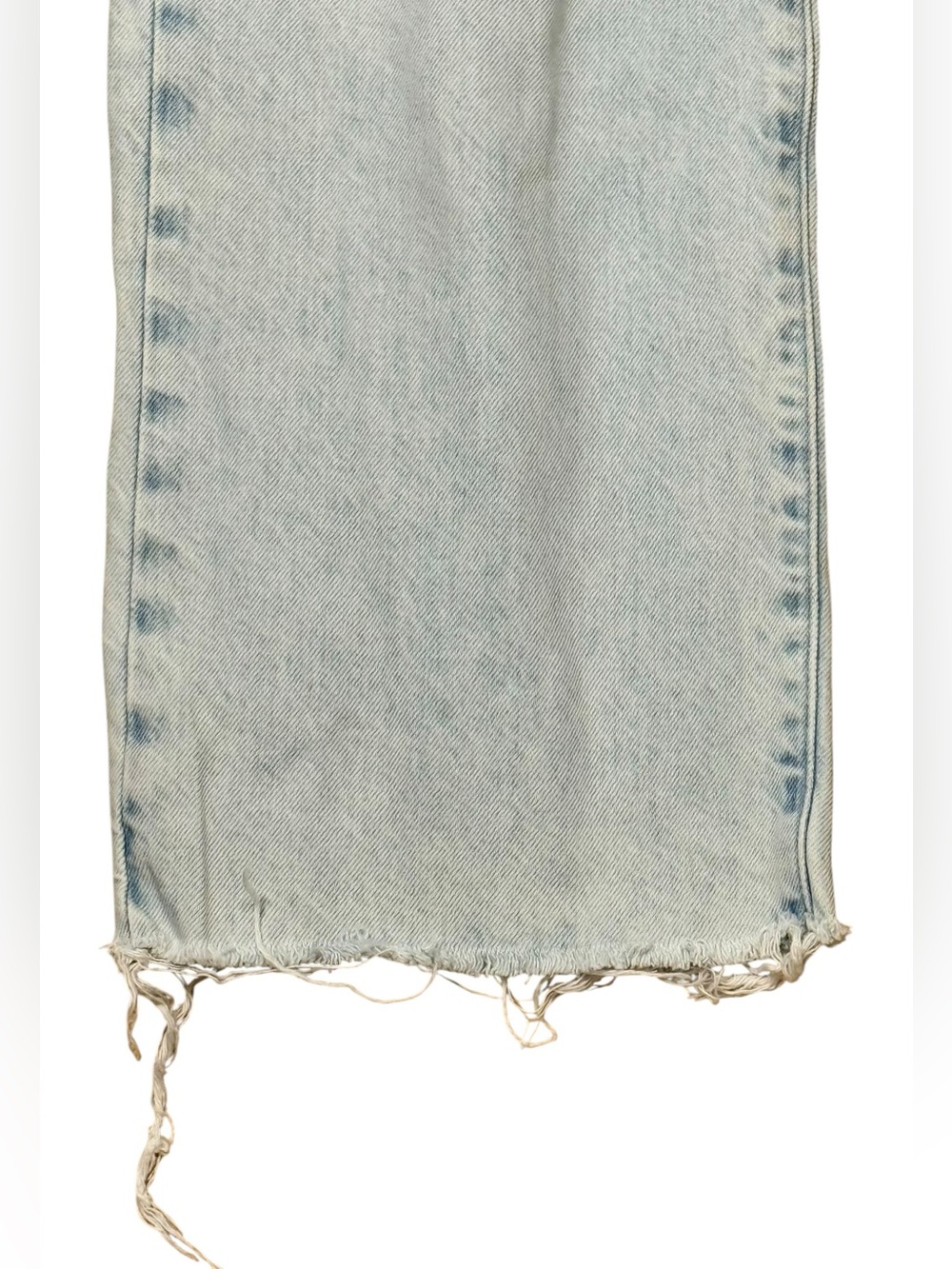 FRAME Le Jane Crop Luster Light Wash Raw Hem Jeans Size 30 - Picture 8 of 14